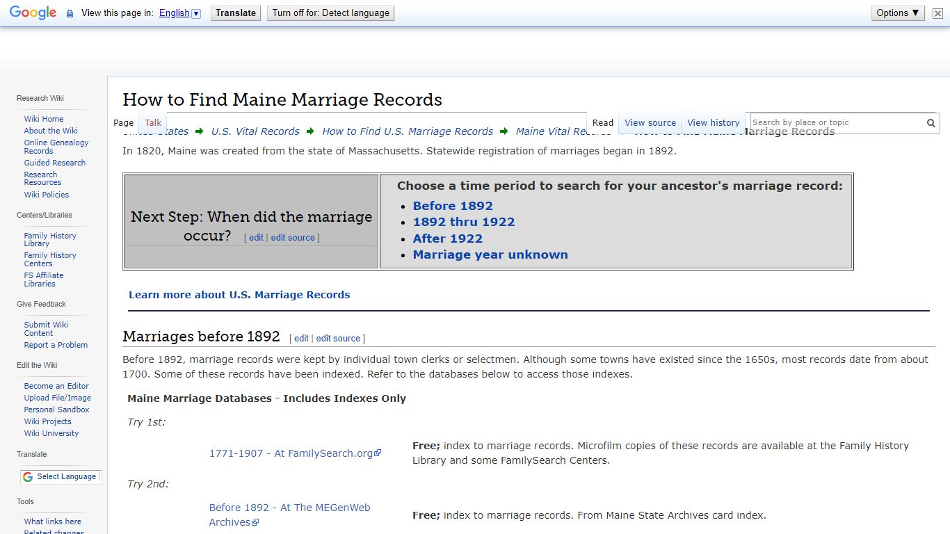 How to Find Maine Marriage Records • FamilySearch